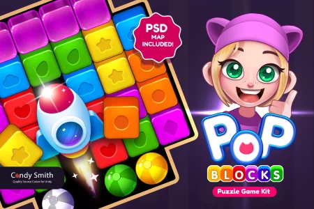 POP BLOCKS Puzzle Game Kit