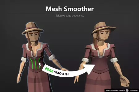 Mesh Smoother - Mesh Edge Normal Editor, Mesh Modifier