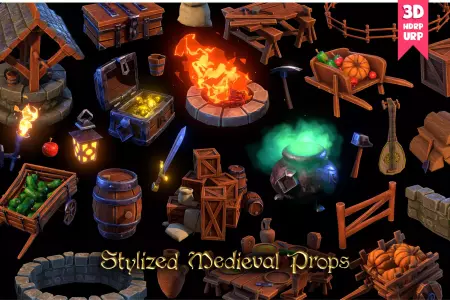 Stylized Medieval Props