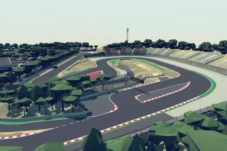 Cartoon Race Track Barcelona