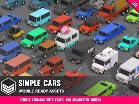 Simple Cars - Cartoon Vehicles