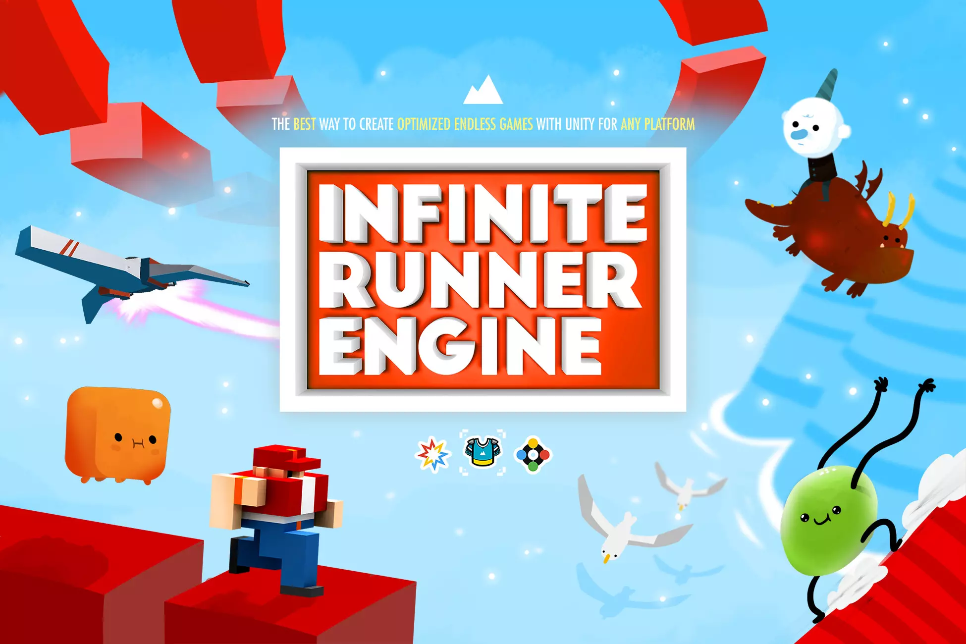 2D+3D Infinite Runner Engine