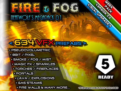 FIRE & FOG MEGABundle 01 (634+ VFX)