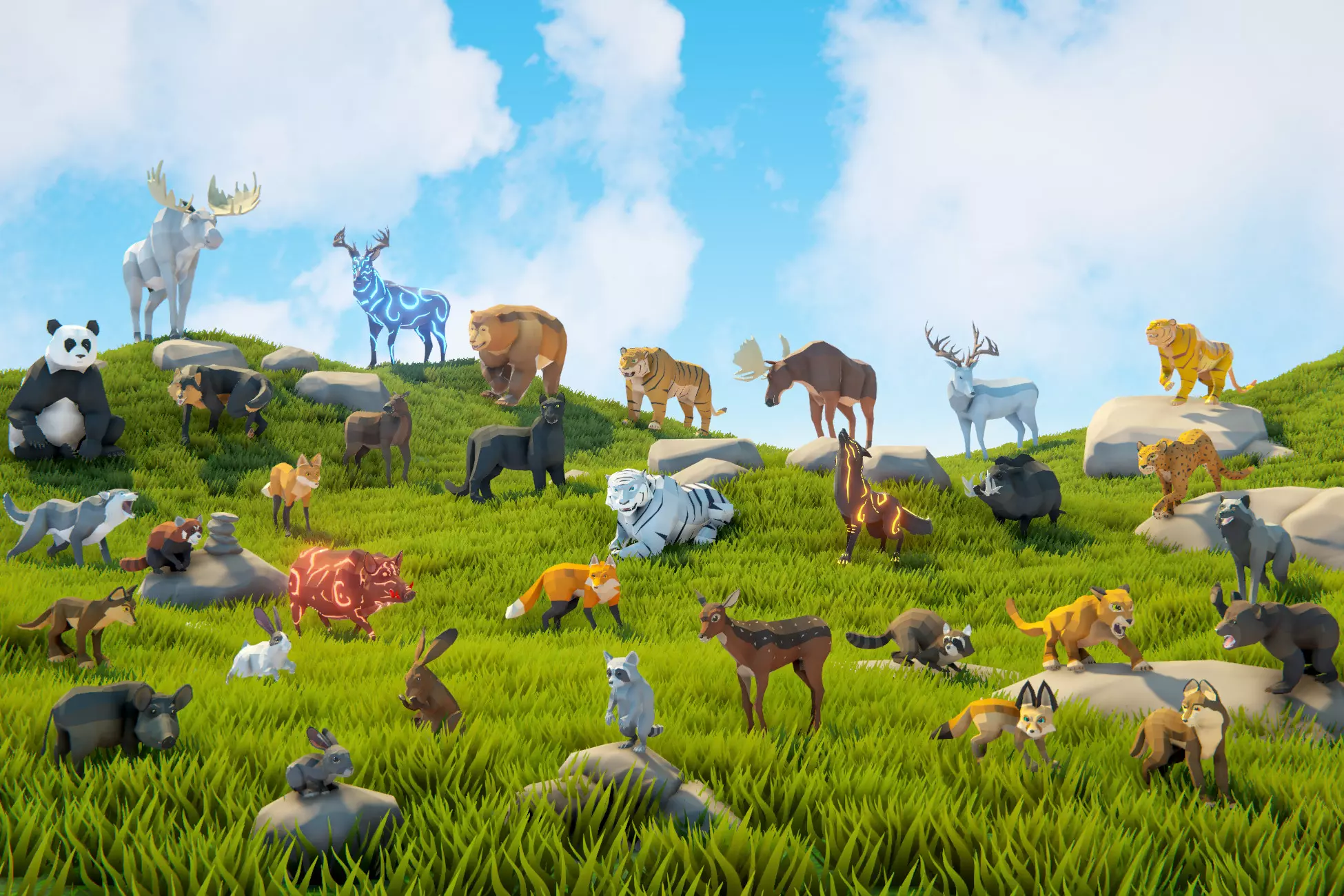 Poly Art: Animal Forest Set