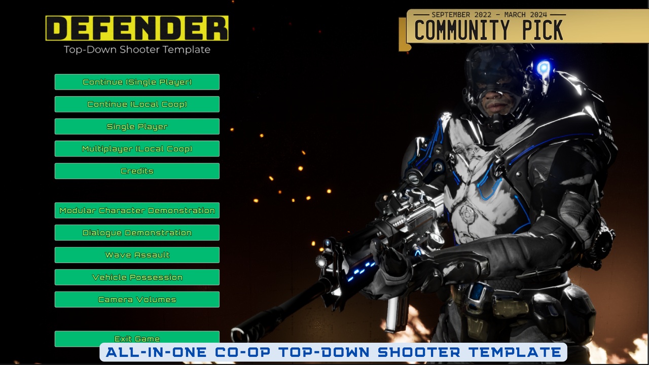 Defender: Co-Op Top-Down Shooter V3