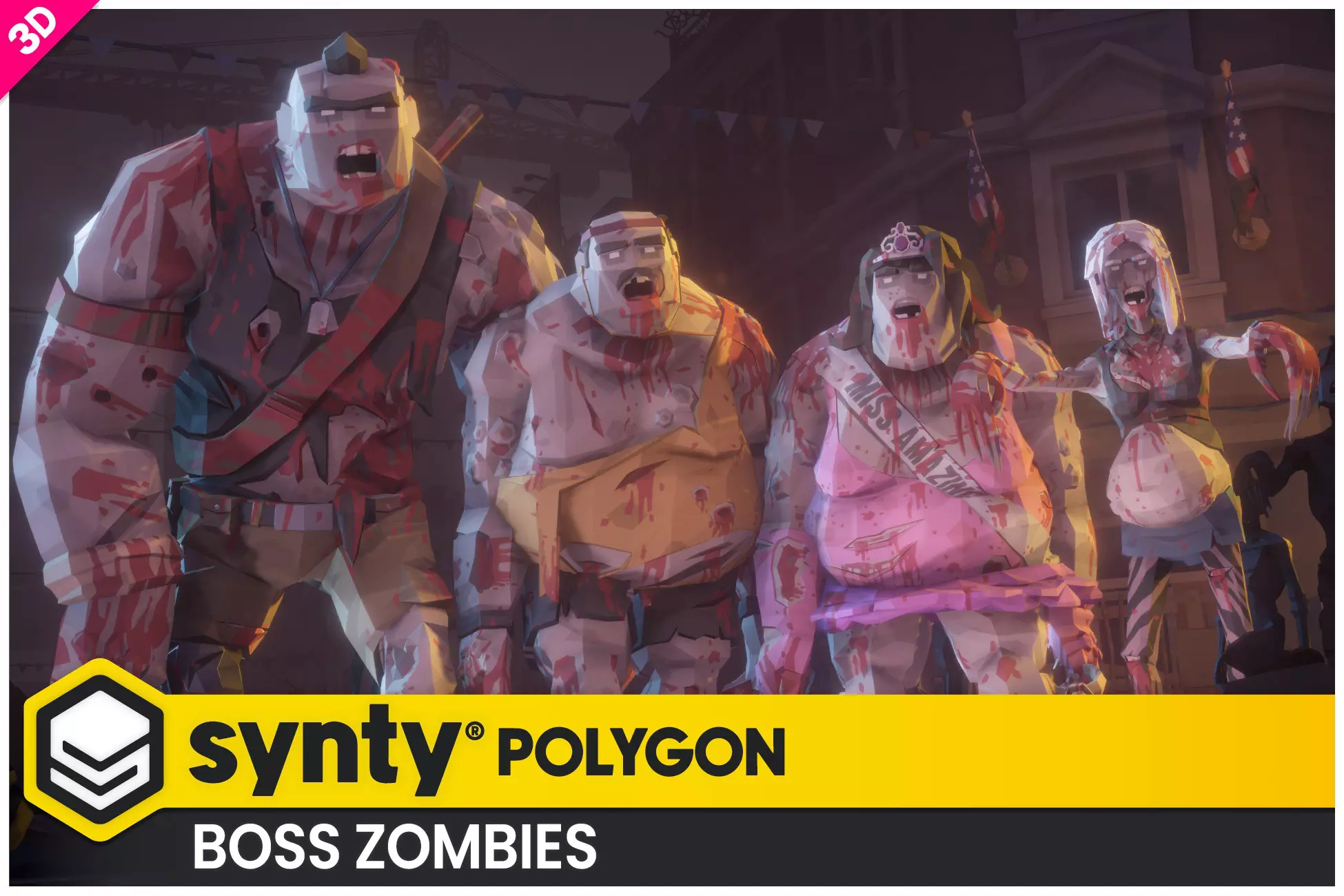 POLYGON Boss Zombies - Low Poly 3D Art by Synty