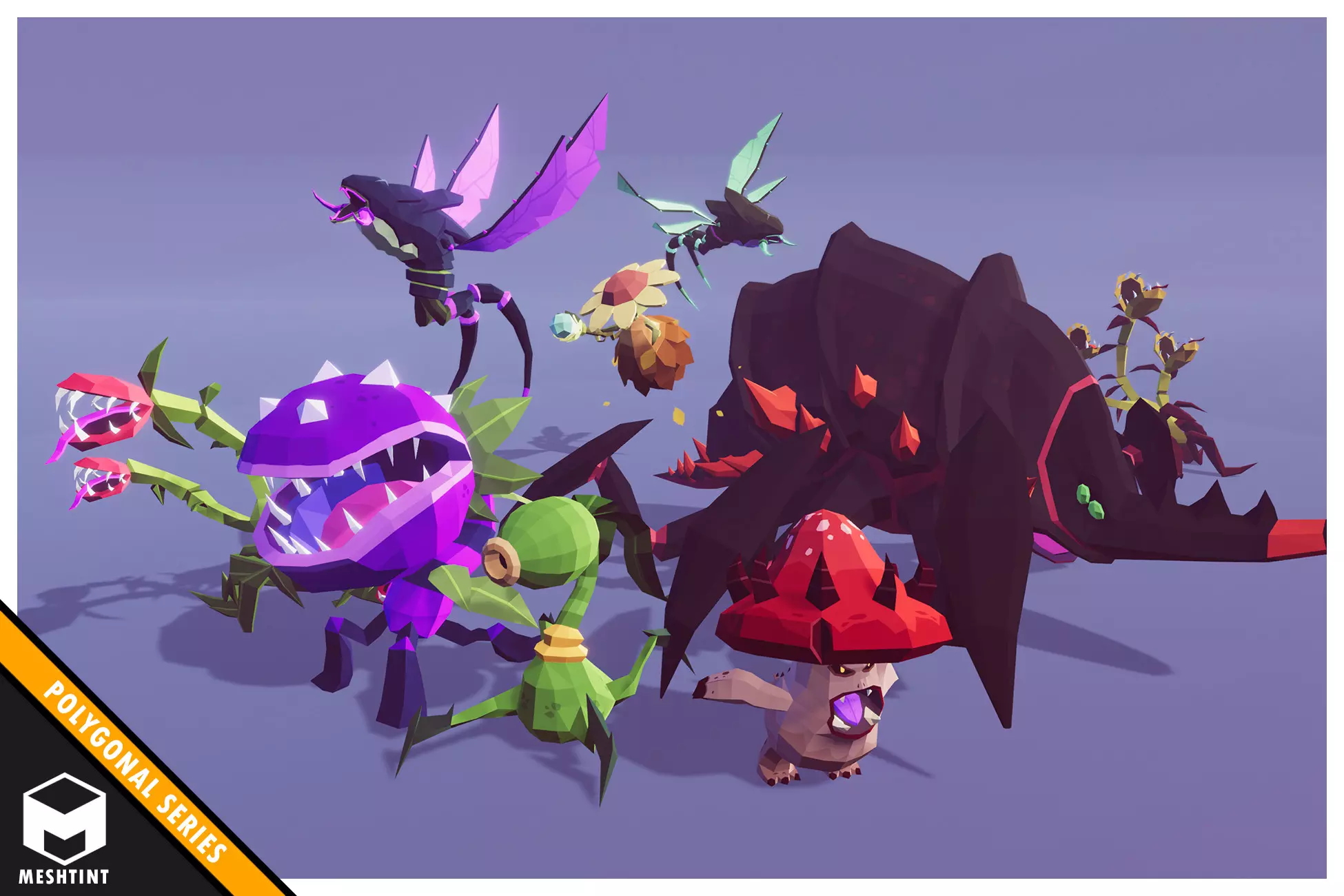 Polygonal Creatures Pack 2