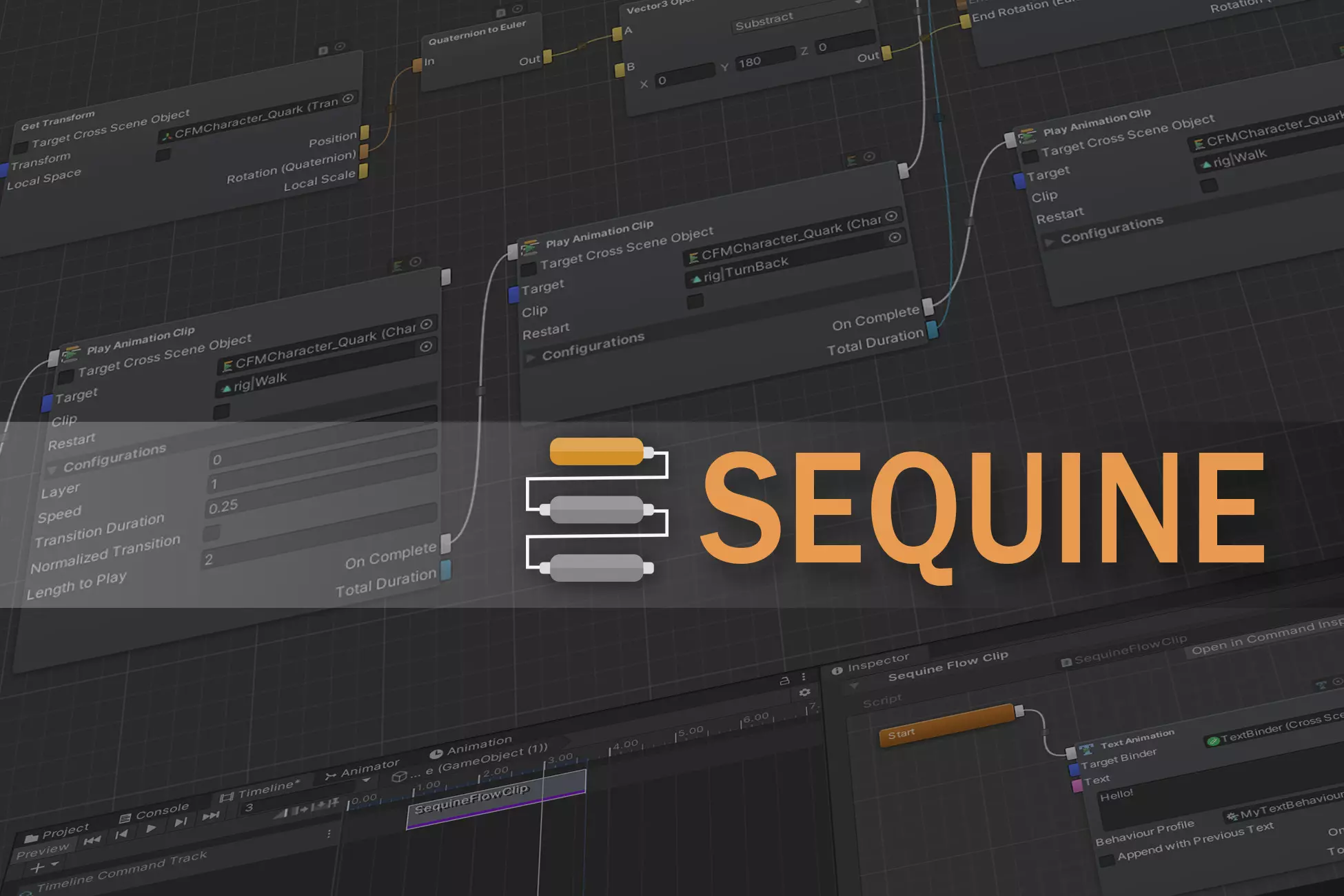 Sequine - Sequencing, Animation, and Visual Scripting