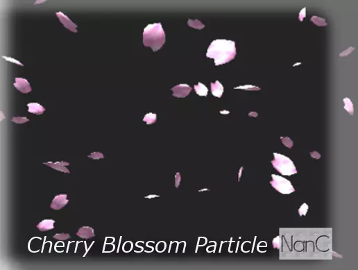 Cherry Blossom Petal Particle