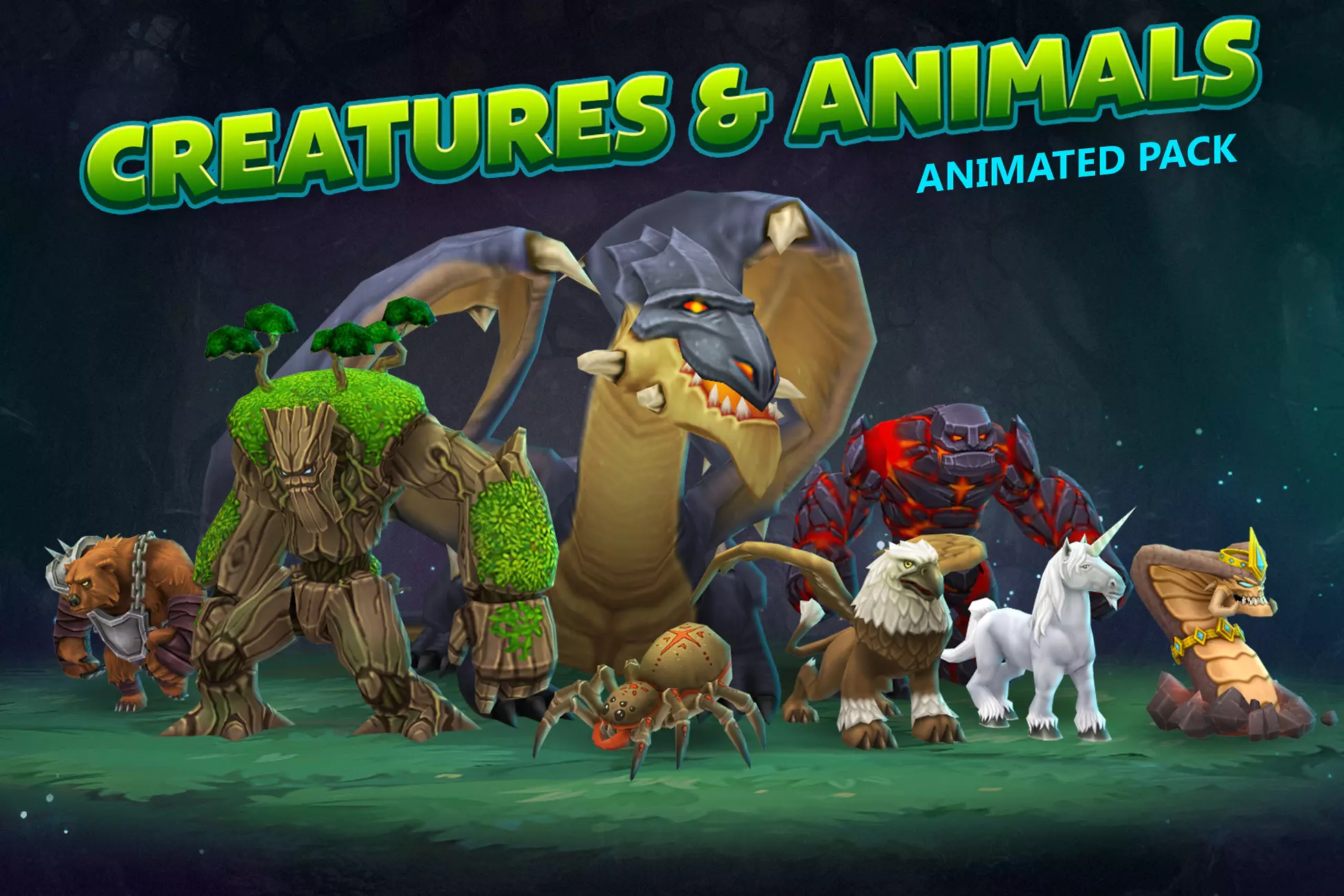 Creatures & animals animated pack