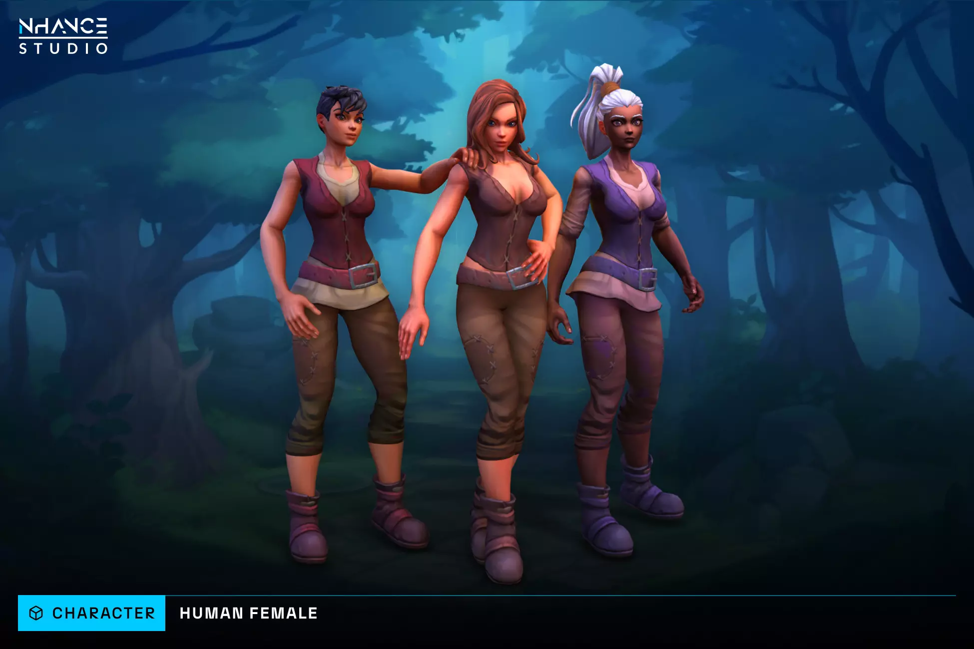 Stylized Modular Human Female