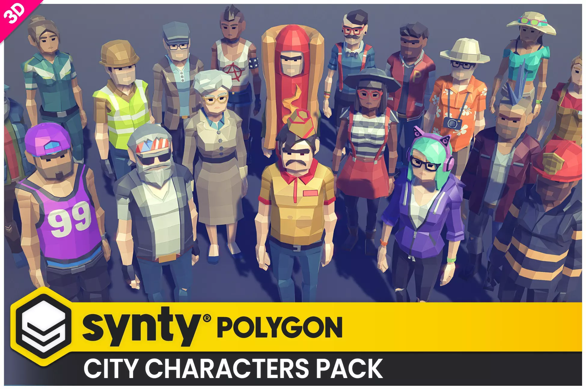 POLYGON City Characters - Low Poly 3D Art by Synty