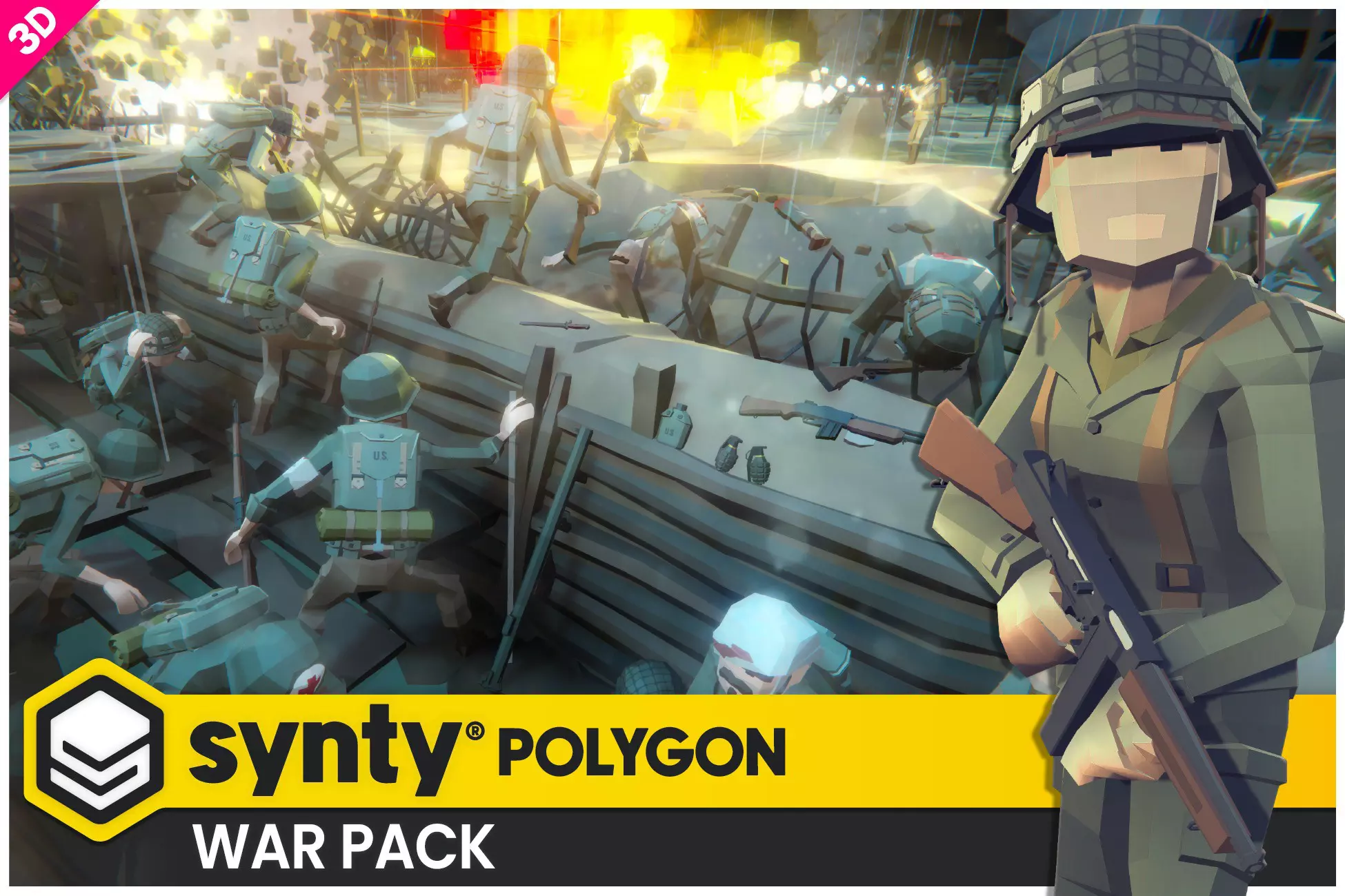 POLYGON War - Low Poly 3D Art by Synty