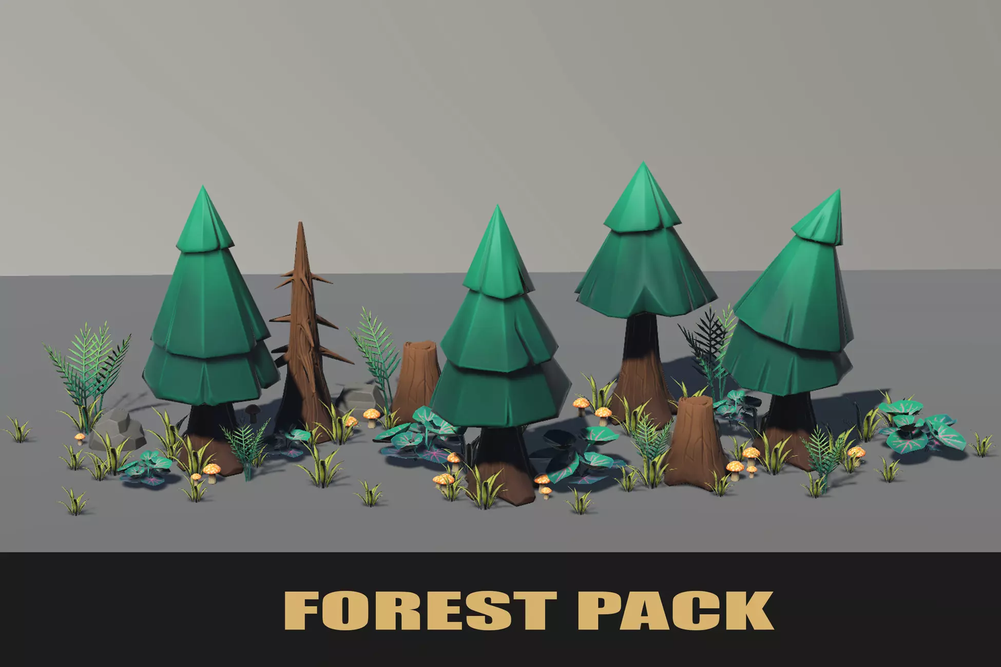 Stylised PBR 3D Forest Pack