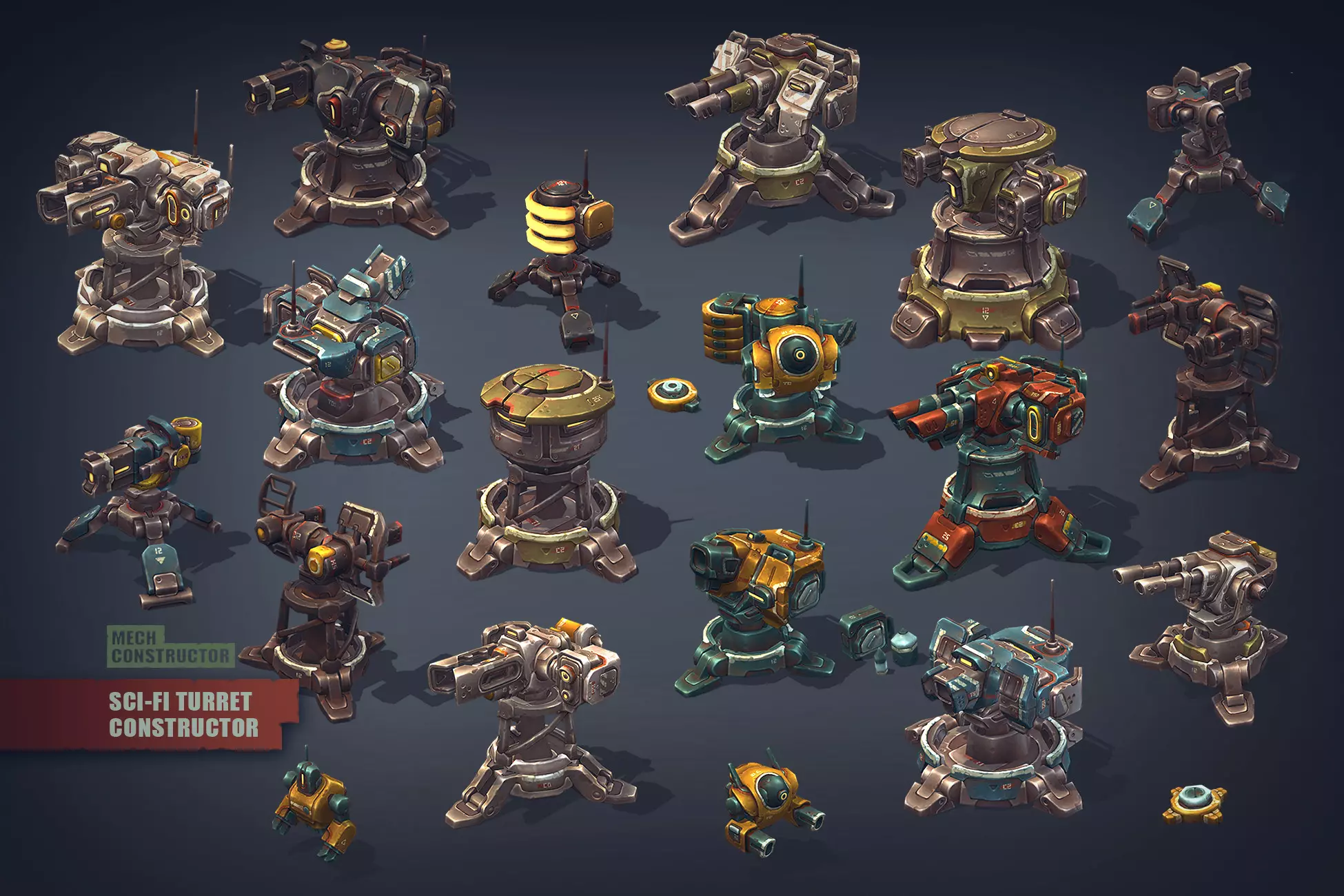 Sci-Fi Turret Constructor