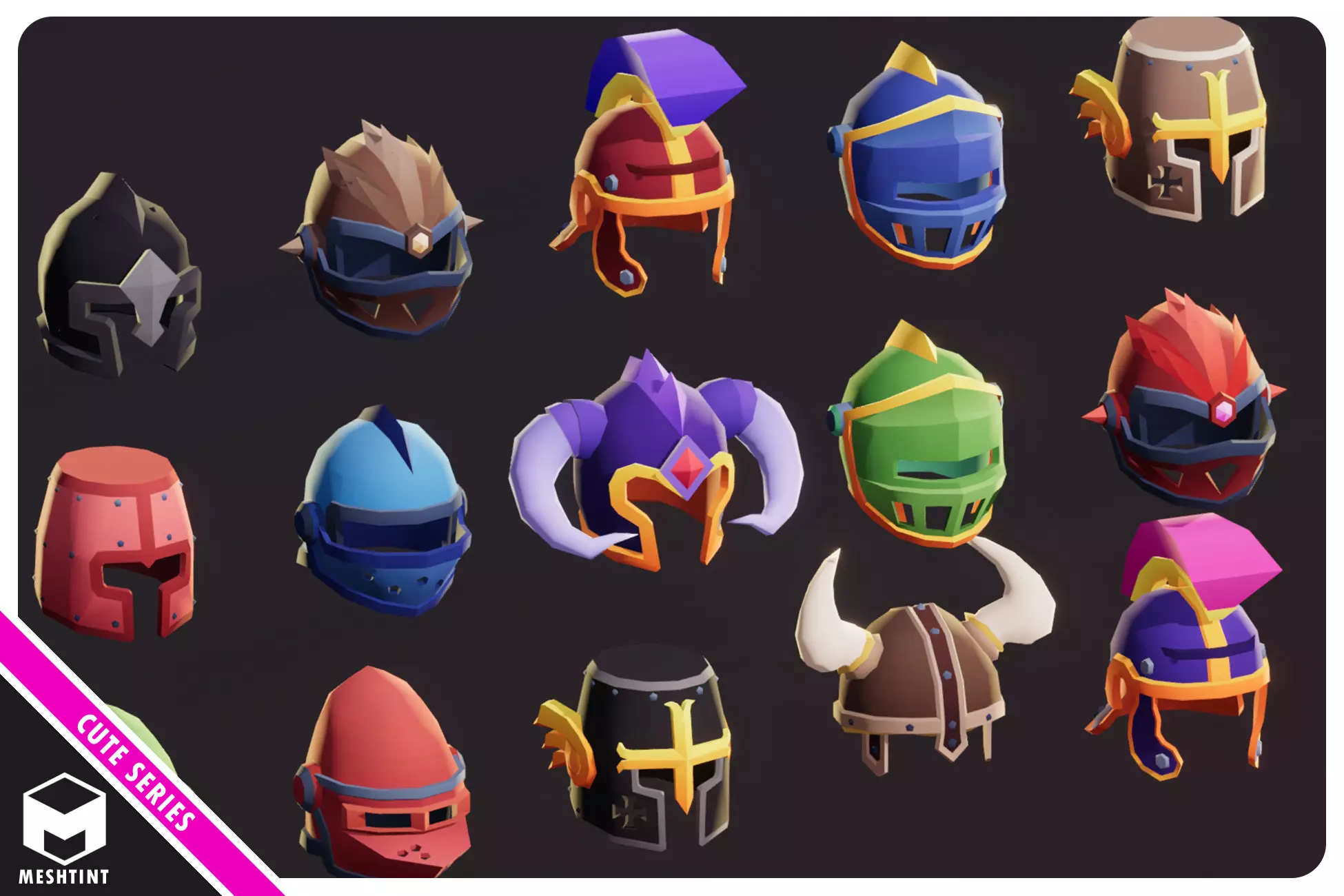 Helmets Pack Cute Series