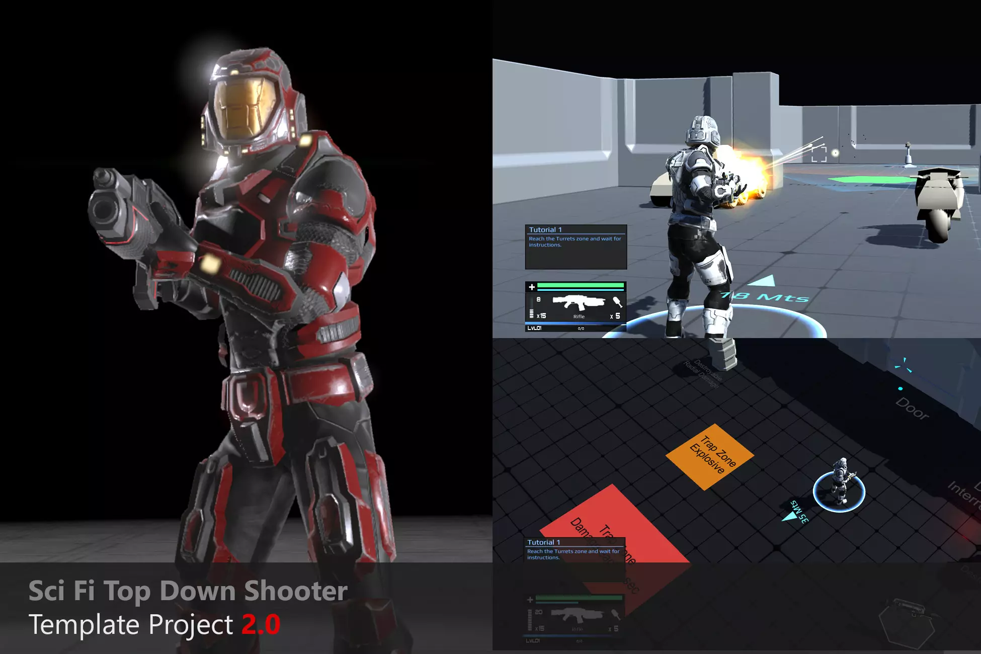 Sci Fi Top Down Game Template 2.0