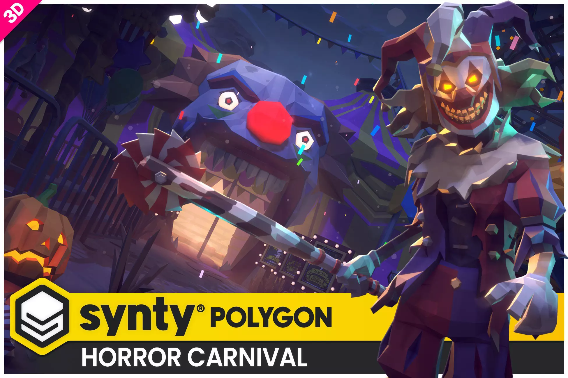 POLYGON Horror Carnival - Low Poly 3D Art by Synty