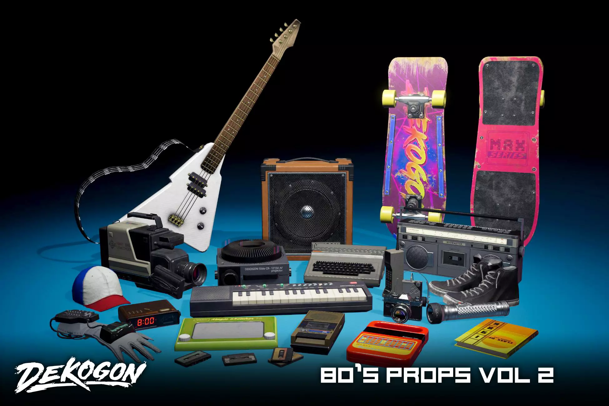 Retro Eighties VOL. 2 - Gadgets and Memorabilia Props