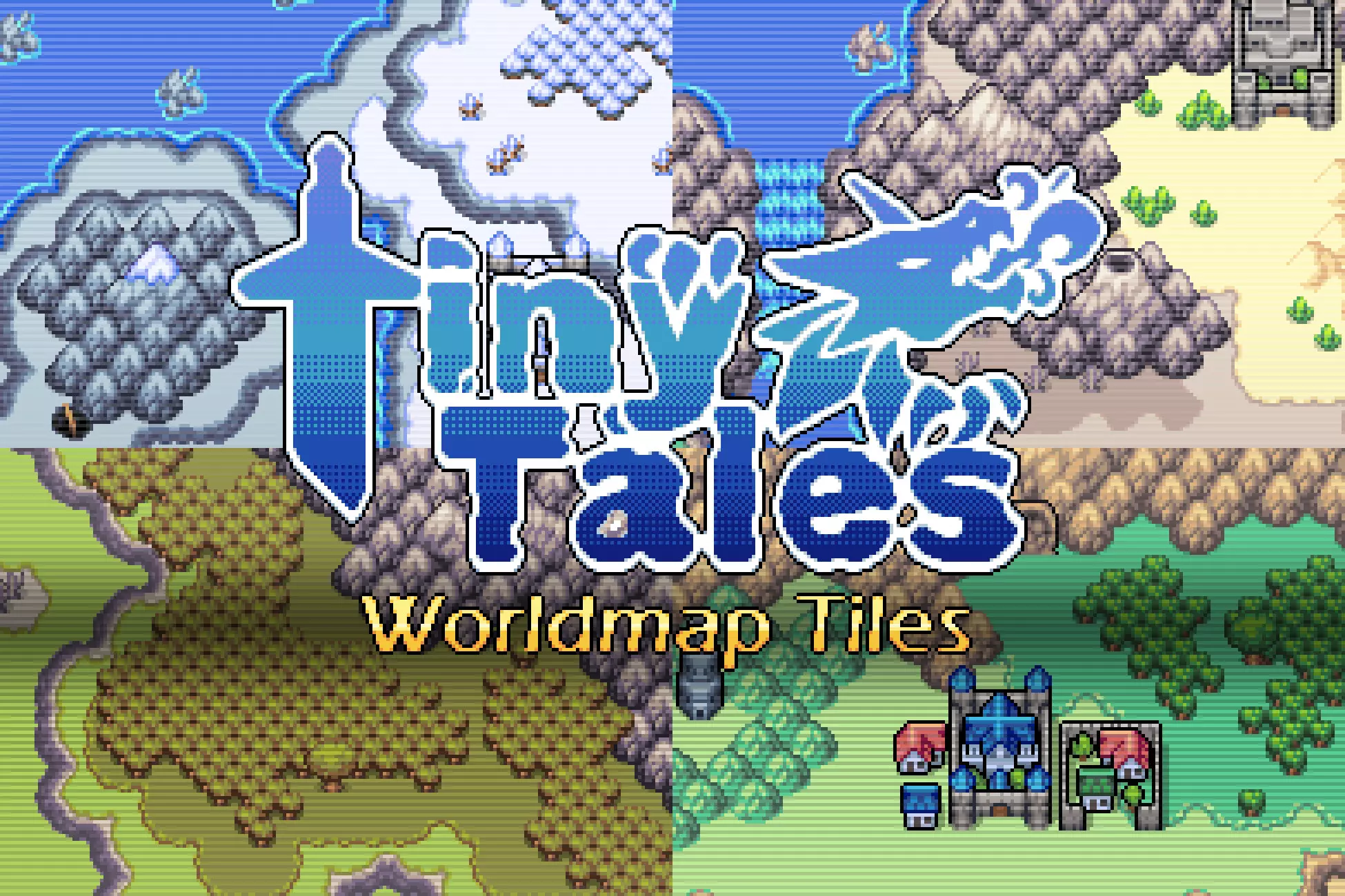Tiny Tales: World Map 2D Tileset Asset Pack