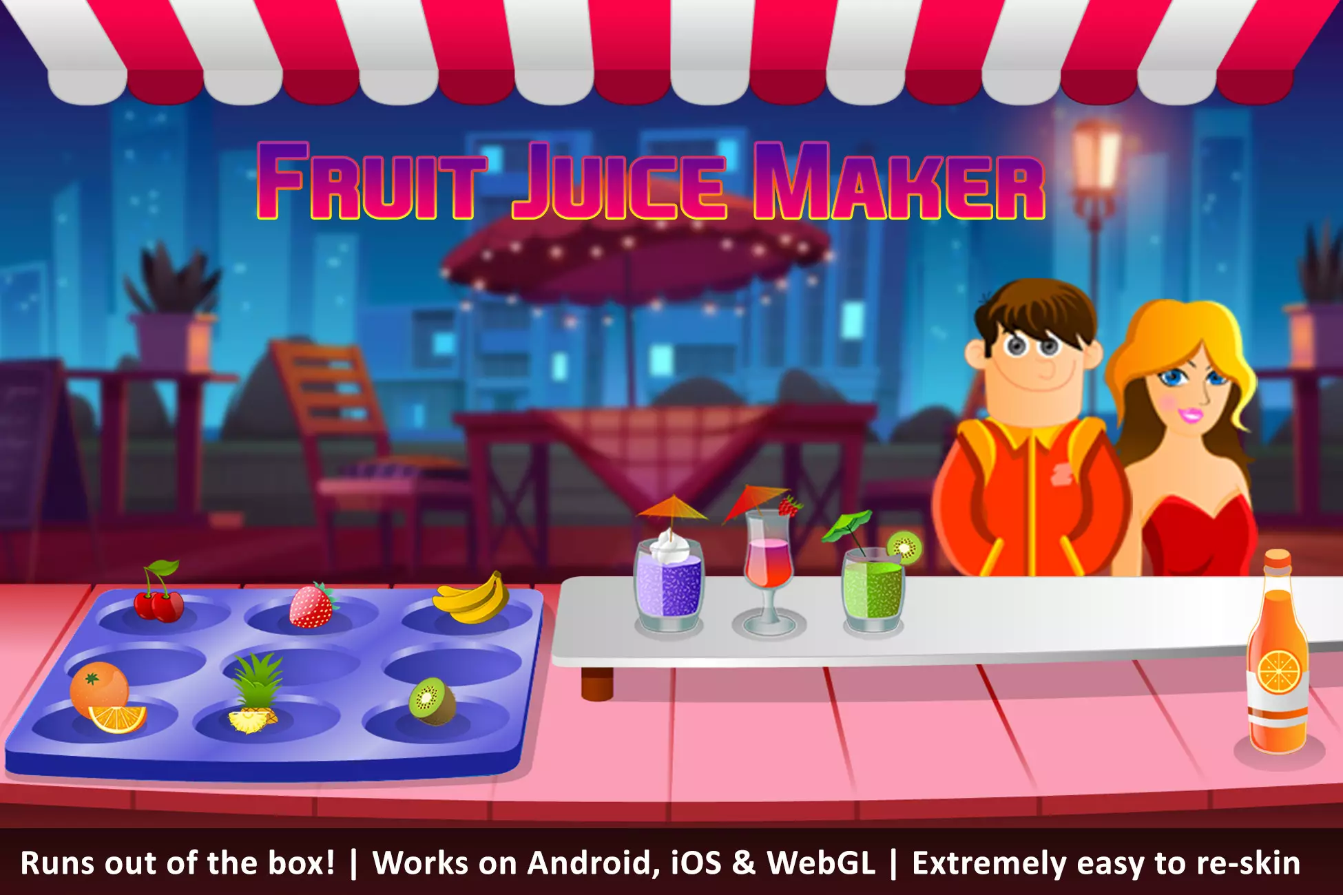 Fruit Juice Maker, Complete Time Management Game Kit