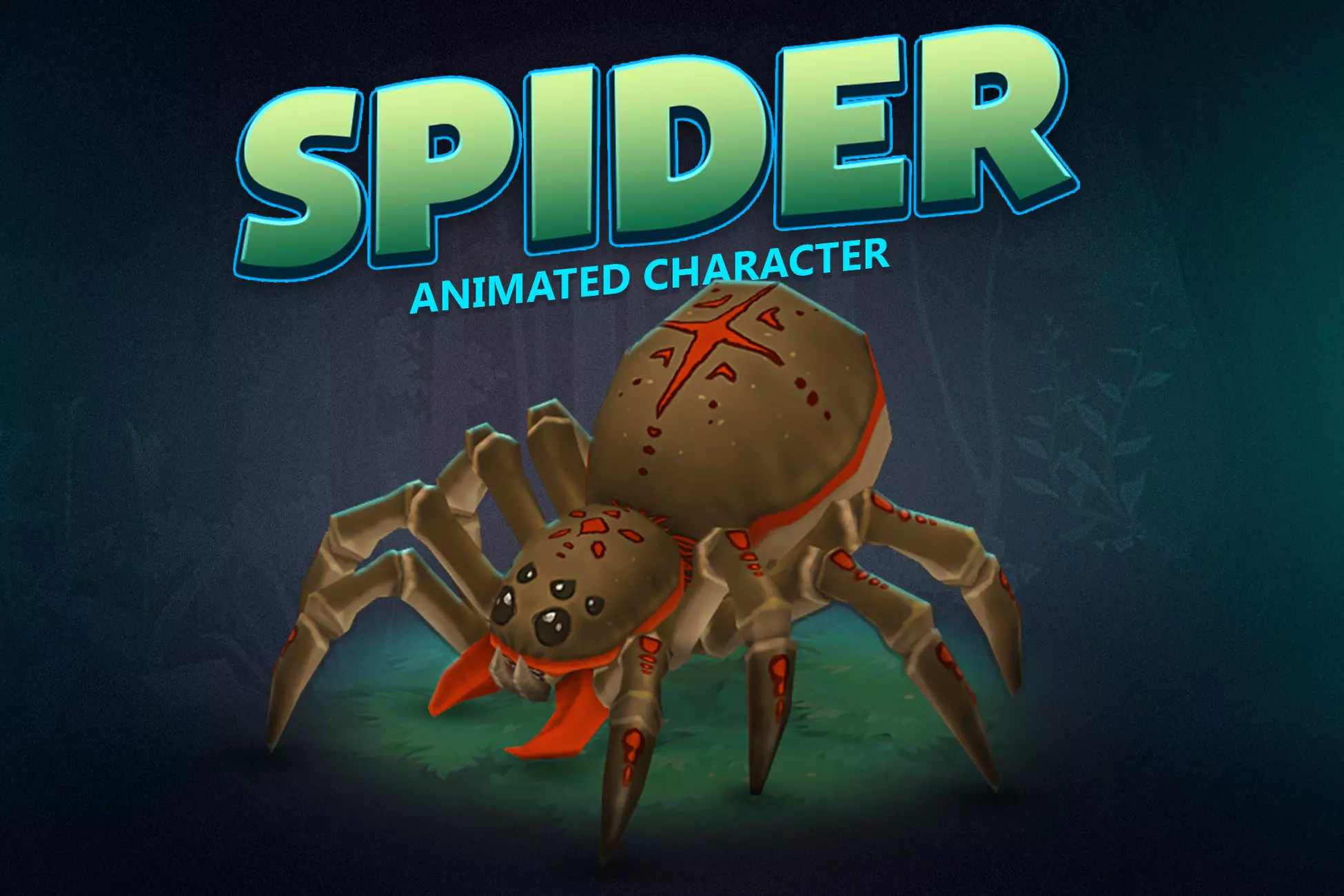 Spider animated character