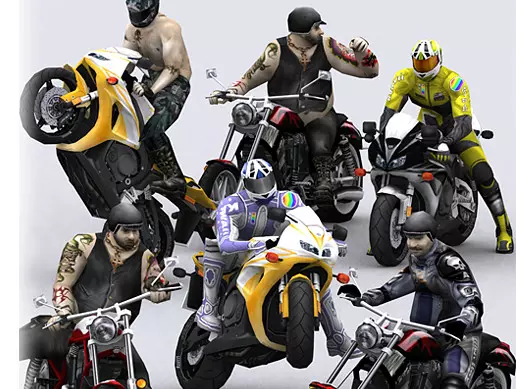 Motorbikes Package animated