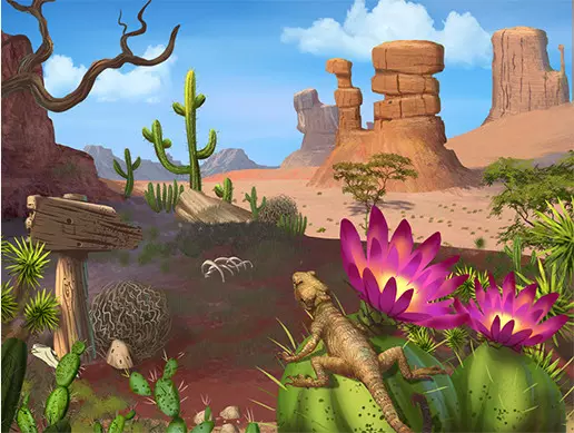 2D Desert Pack - Handcrafted Art