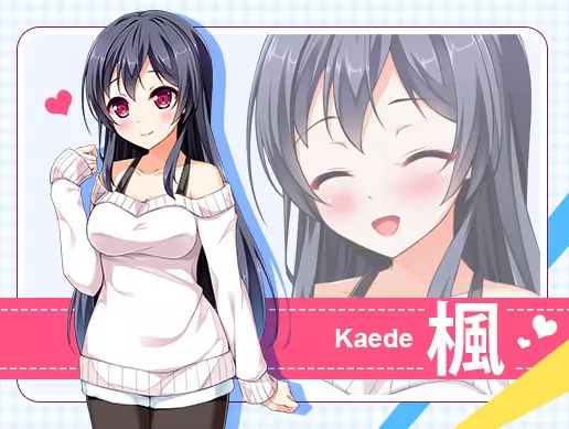 "Kaede" 2D Character Pack