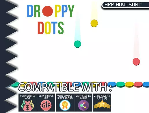 Droppy Dots - Complete Game Template Ready For Realease