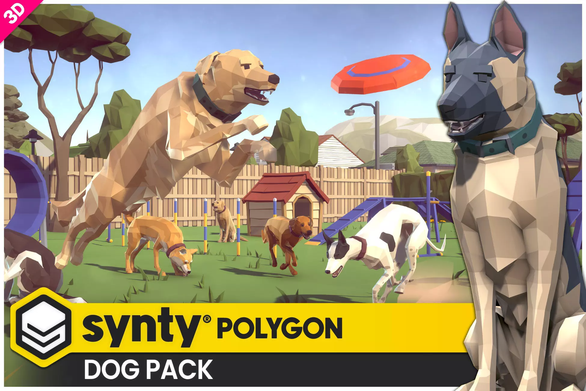 Dog Pack - Synty POLYGON - Dog animations and controller