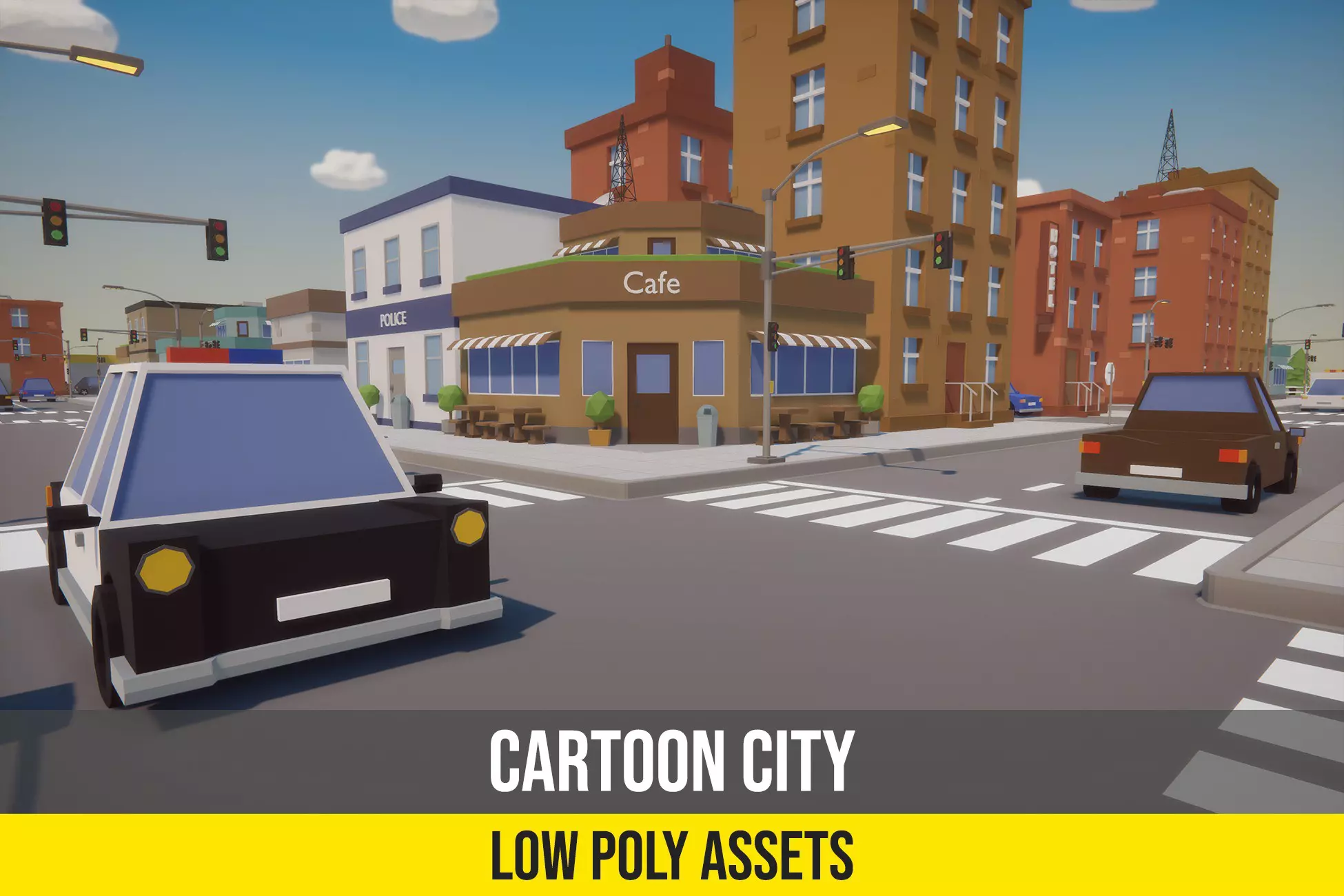 Cartoon Low Poly City Pack