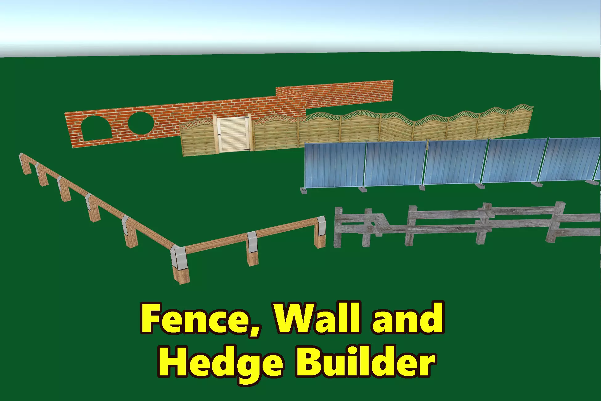 Fence, Wall and Hedge Builder