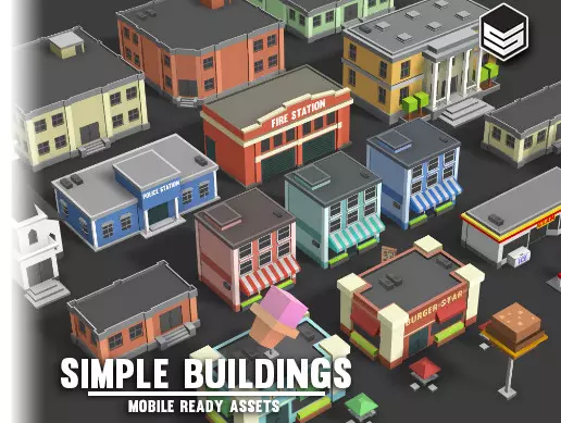 Simple Buildings - Cartoon City
