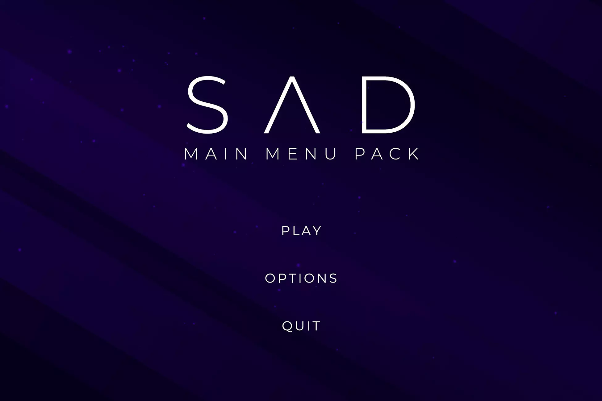 SAD - Emotional Main Menu Pack