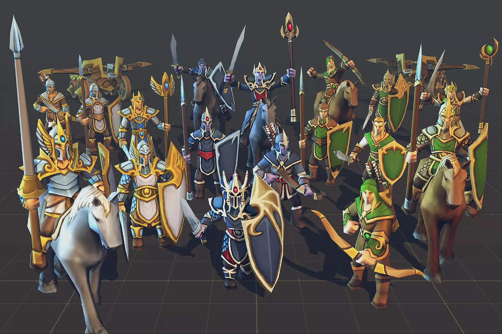 Toon RTS Units - Elves