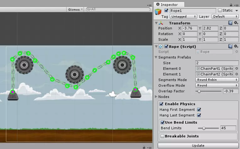 Wire Rope 2d 2D Rope Editor » MoreAssets - Game Assets